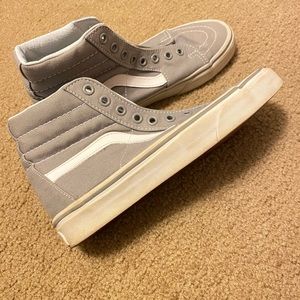 Grey Sk8 hi vans